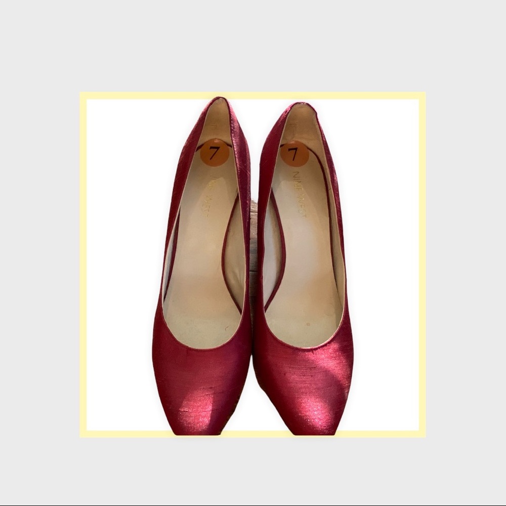 Cherry Red Nine West Pumps